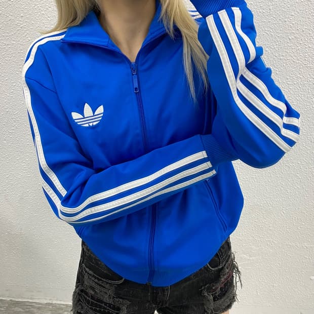 아디다스 파이어버드 블루 트랙탑 90