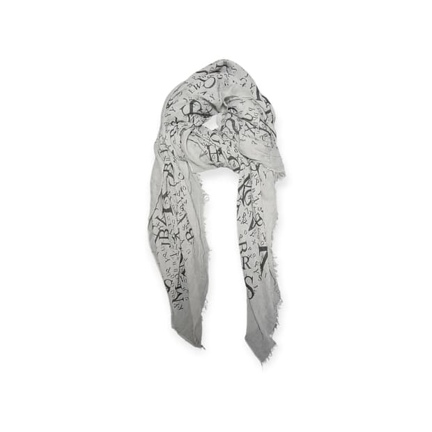 그레이 알파벳 스카프