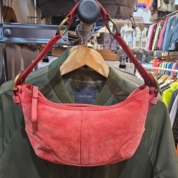 코치 스웨이드 토트백