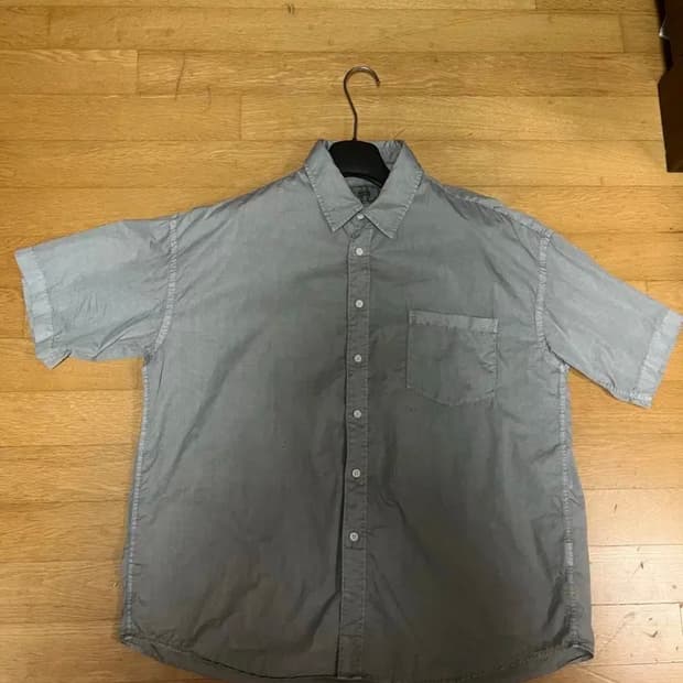 [0] 어나더오피스 휴즈 가먼트 셔츠 더스트 그레이