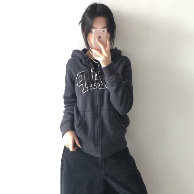 갭 쉐르파 후드집업