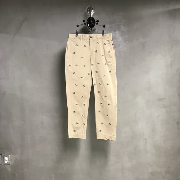 폴로 랄프로렌 꿀벌 자수 치노 팬츠 베이지 32/30