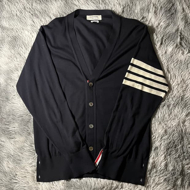 톰브라운 메리노 울 가디건