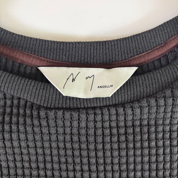 ANCELLM 안셀름 헤비 와플 오버 롱슬리브