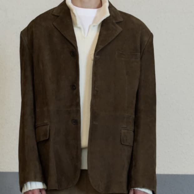 24ss stu 스웨이드 블레이저 s