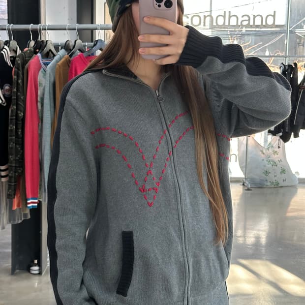 리바이스 이큐에잇 스티치 트랙니트집업