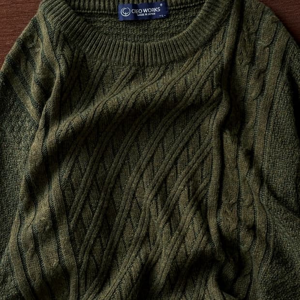 Design pattern wool blend knit P/O