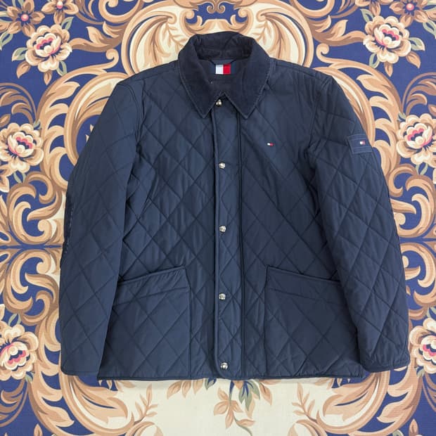 (XL)타미힐피거 Tommy hilfiger 퀼팅 자켓(네이비)