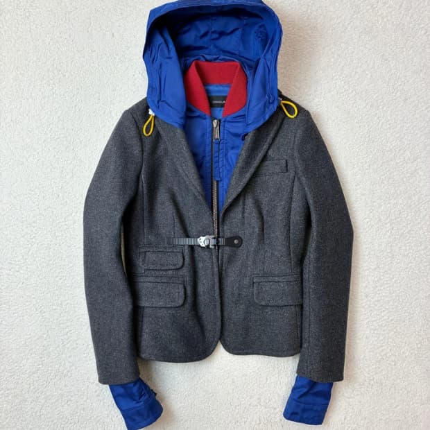 디스퀘어드2 멀티컬러 Y2K 레이어드 블레이저 자켓 PN6051