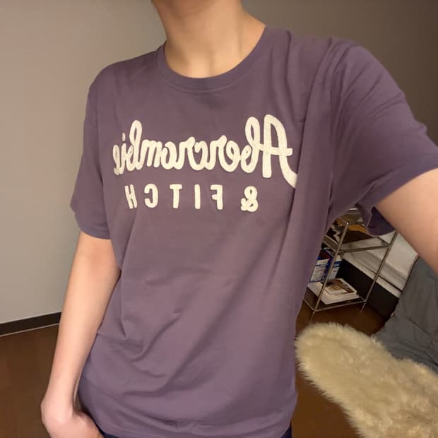 아베크롬비 라벤터 반팔티 모리걸 하구미