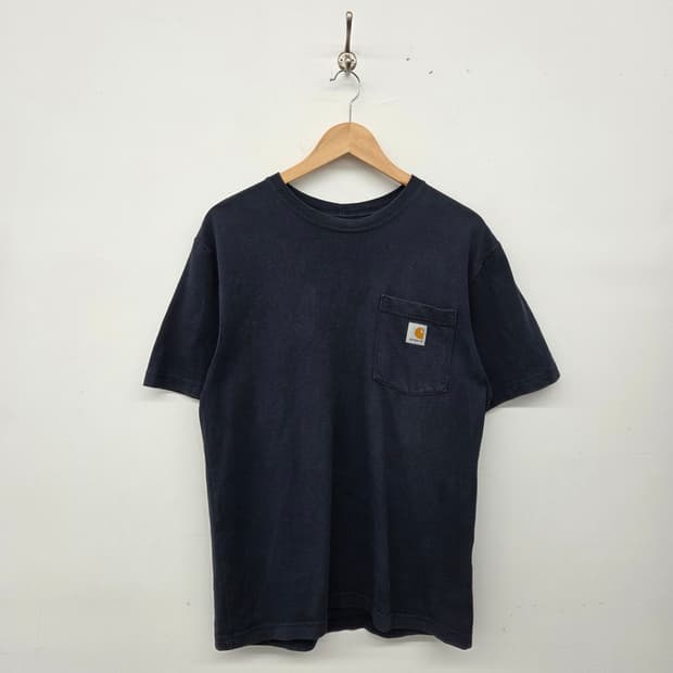 칼하트 포켓 반팔 티셔츠 네이비 남s