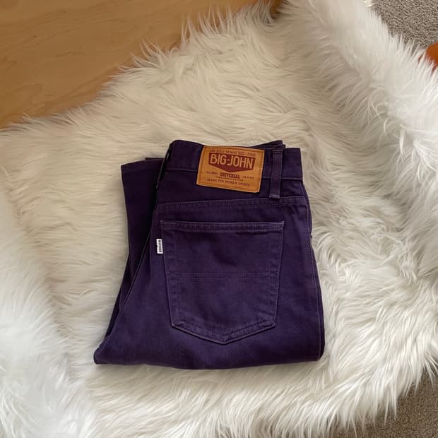 vintage semi boots cut cotton pants