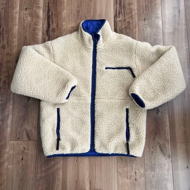 빔즈 BEAMS 리버서블 보아 블루종 자켓