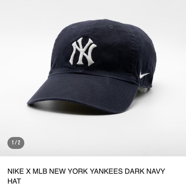 나이키 x mlb뉴욕양키즈 네이비 볼캡