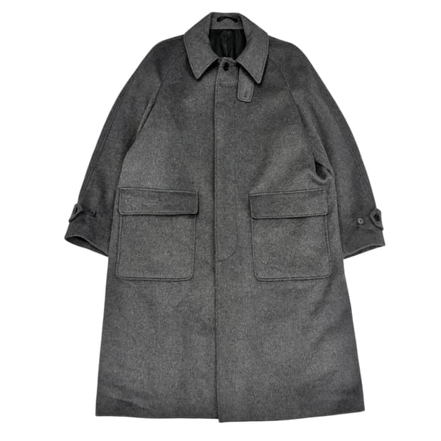 비바스튜디오 오버 핏 울 발마칸 코트