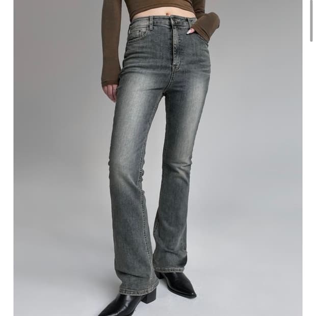 블랙업 부츠컷 바지