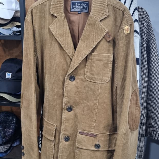 썰스데이아일랜드 남성 빈티지 코듀로이 블레이저 100~105적당
