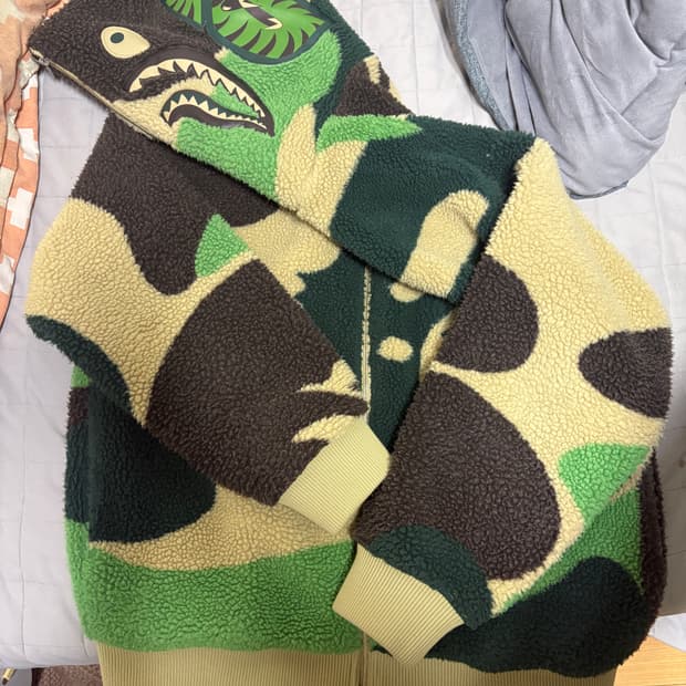 정품)베이프 후드집업 L