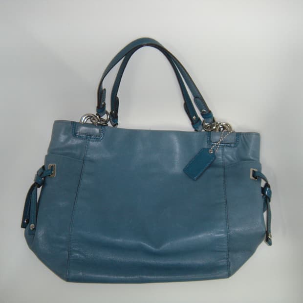 코치 블루 숄더백