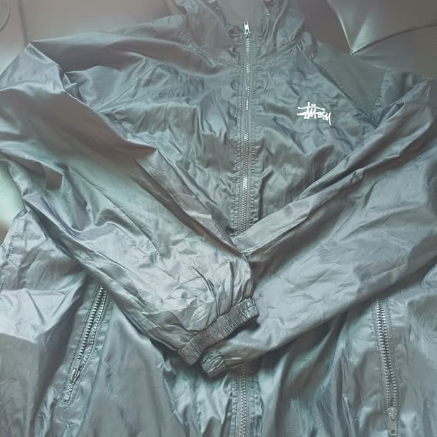 90s 스투시 바람막이 블랙 L 정품