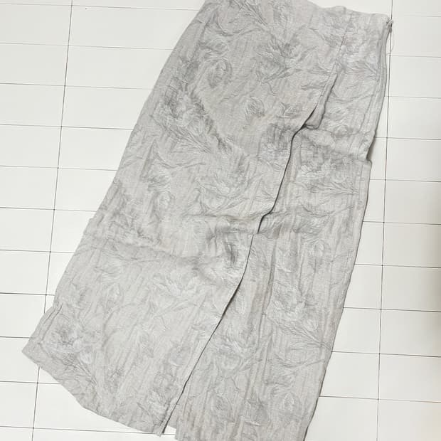 vintage jacquard layered skirt