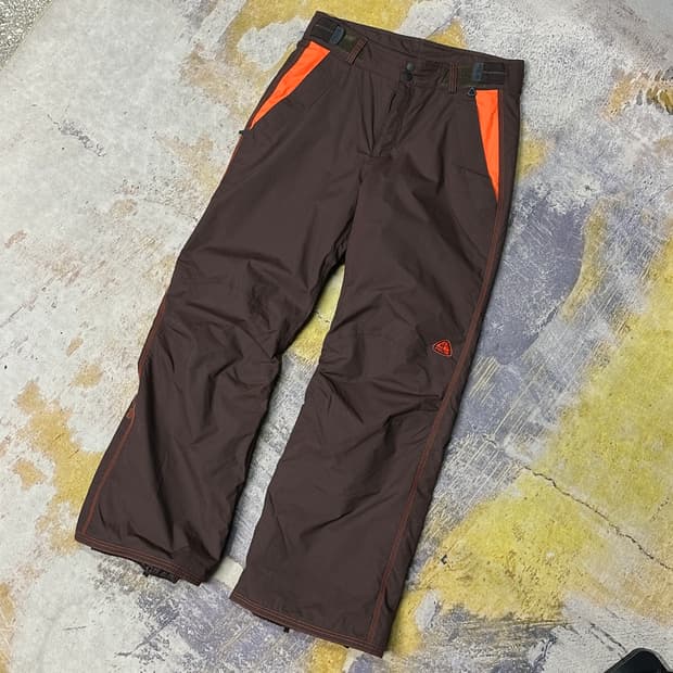 나이키 acg 브라운 보드 스키바지 L