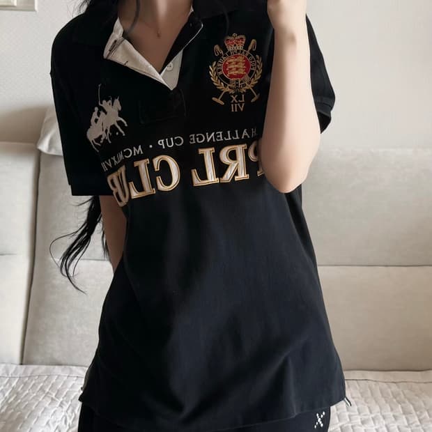 폴로 랄프로렌 빅포니 검흰 PRI CLUB 반팔