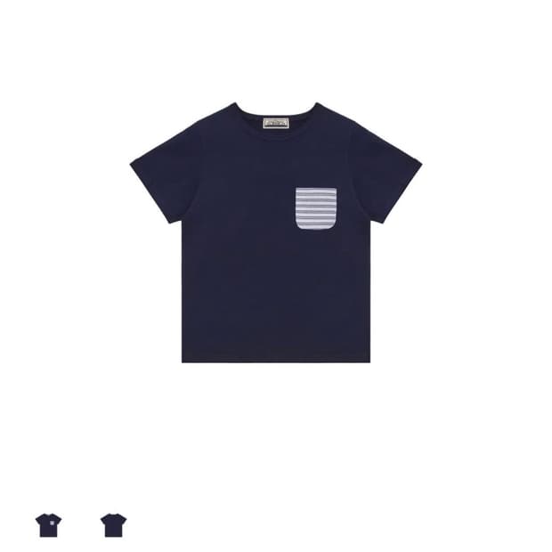 Saros pocket t-shirt navy (1)