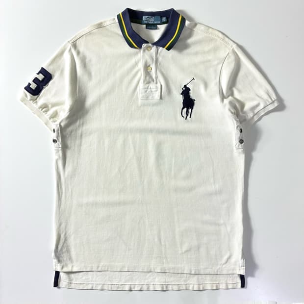 Polo 폴로 랄프로렌 빅포니 화이트 반팔 카라 티셔츠