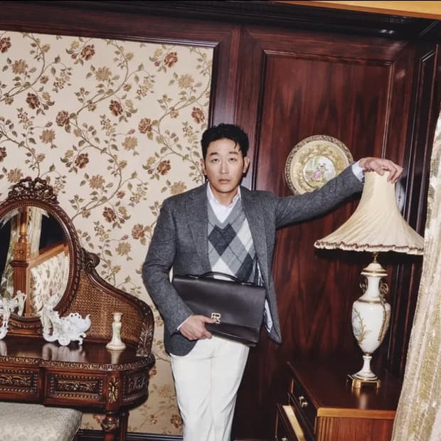 랄프로렌 퍼플라벨 하들리 울자켓 그레이 새제품 로로피아나 쿠치넬리