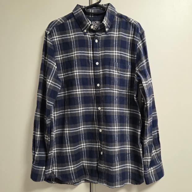A.ECRU 재팬 플란넬 체크 셔츠 L(100)