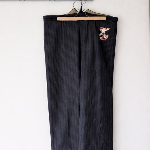 50s French Stripe Work Trousers (데드스탁)