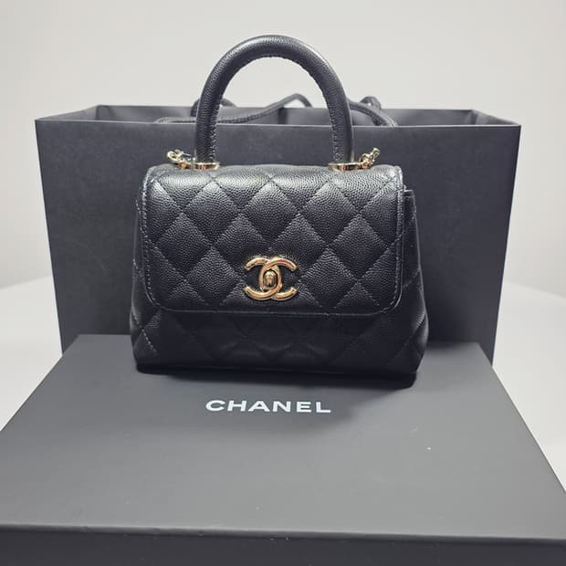 샤넬 코코 탑핸들백 미니 AP4244