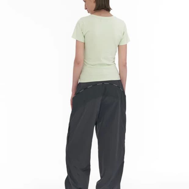 WELLBEING EXPRESS Nylon Track Pants Dark