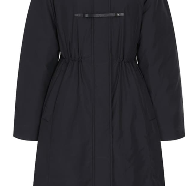 빅카라 네이비 리본패딩