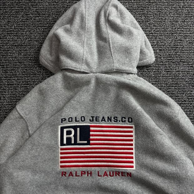 폴로 랄프로렌 성조기 빅로고 박시핏 후디 집업 3967