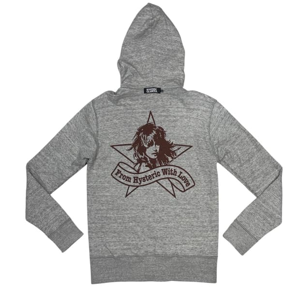 히스테릭 글래머 스트라이프 히스걸 리버시블 후드 집업 자켓