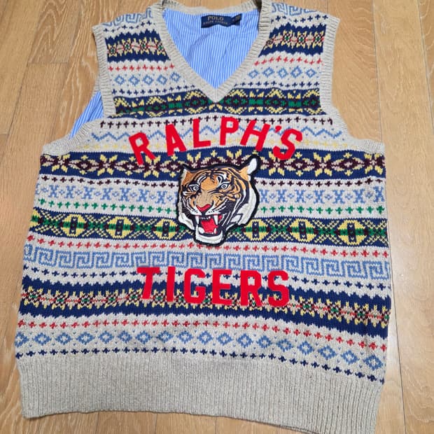 폴로 타이거 페어아일 니트 M