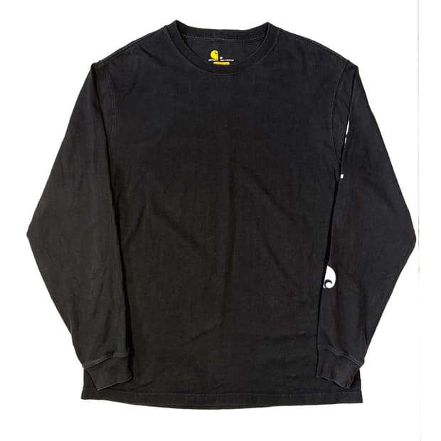 칼하트 블랙 맨투맨 암레터링 M