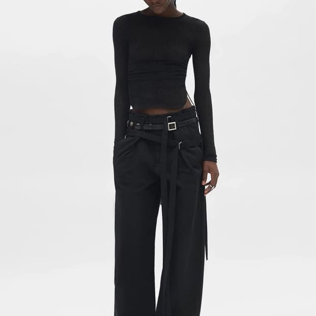 Ann Demeulemeester Double Belted Trouser