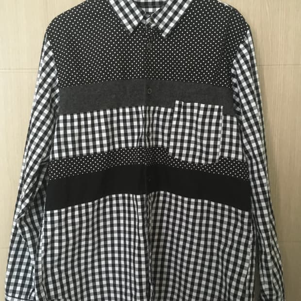 꼼데가르송 dot&check shirts