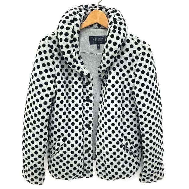 ARMANI JEANS 폴카 도트 푸퍼