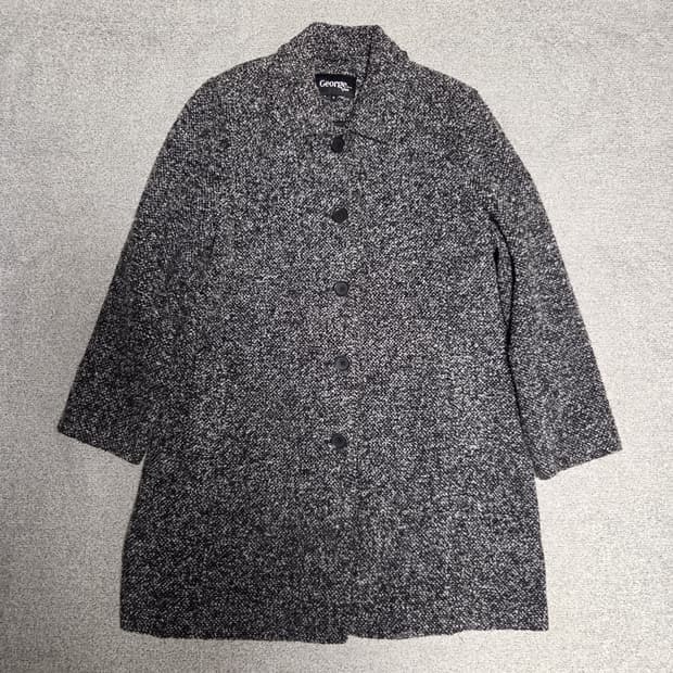 George 조지 챠콜 그레이 코트 L(100)