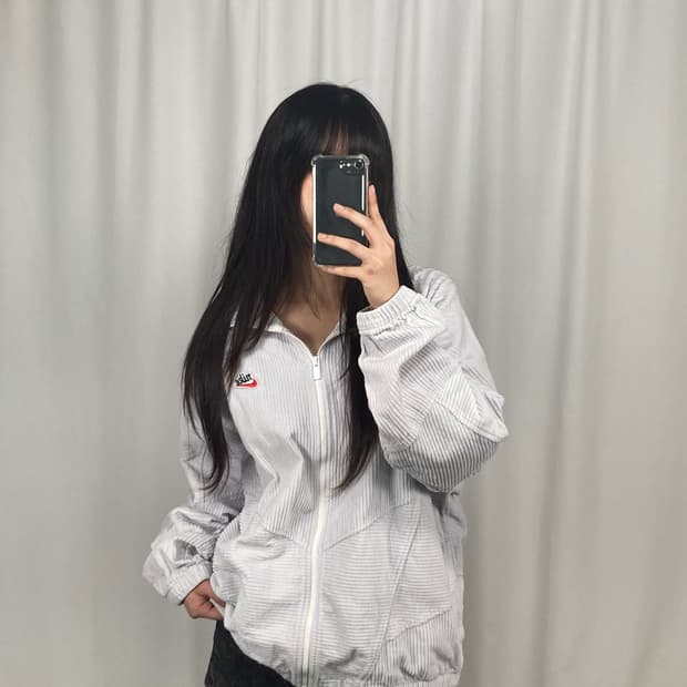 나이키 헤리티지 로고 코듀로이 집업 자켓