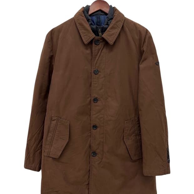 헨리코튼 구스다운 패딩코트 브라운 (XL) 