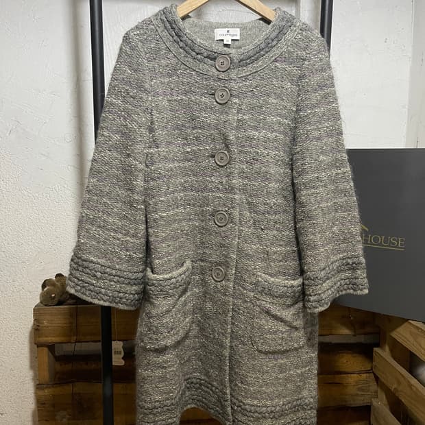 꾸레쥬 트위드 가디건