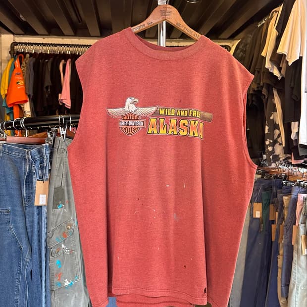 할리데이비슨 페인팅 프린팅 나시 made in usa
