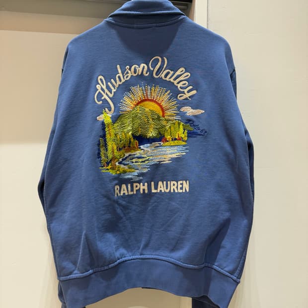 폴로 랄프로렌 허든슨밸리 블루 스웻셔츠자켓