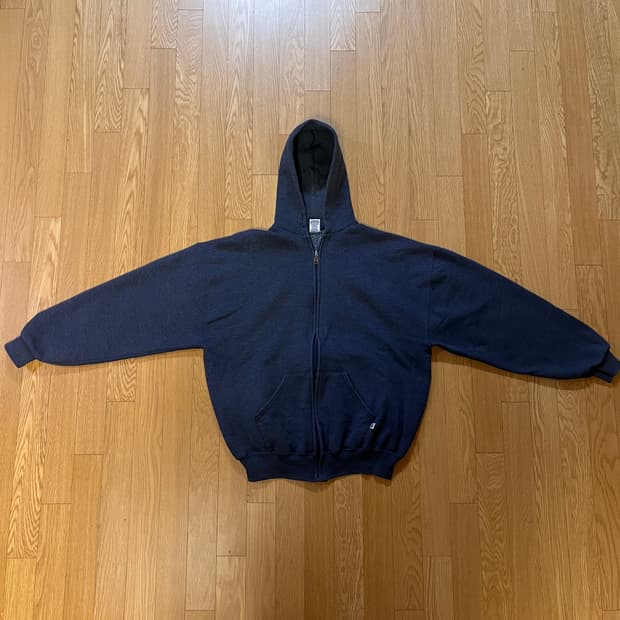 [XL] 90s 빈티지 러셀 후드집업 퍼플 그레이