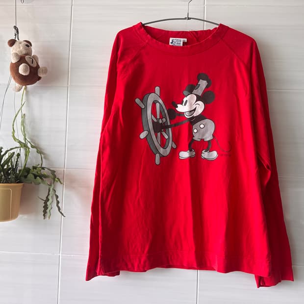 Disney 디즈니 미키마우스 롱슬리브 L